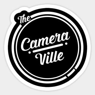 TheCameravilleWhiteLogo Sticker